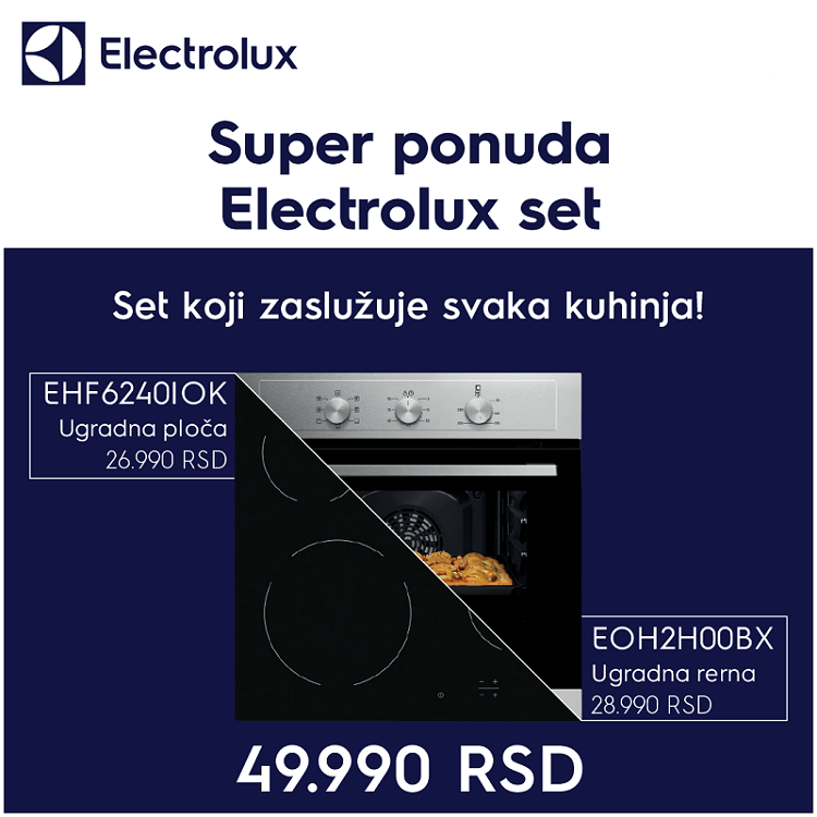 Electrolux ugradni set EHF6240IOK + EOH3H00BX - Inelektronik